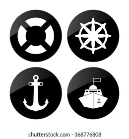 sea  vector icon set