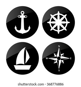 sea  vector icon set