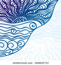 Sea. Vector illustration