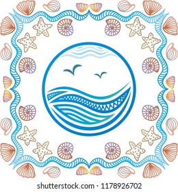 Sea. Vector illustration