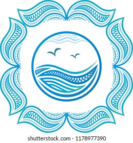 Sea. Vector illustration