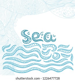Sea. Vector illustration