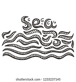 Sea. Vector illustration