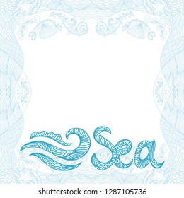 Sea. Vector illustration