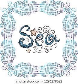 Sea. Vector illustration