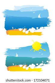 Sea. Vector illustration. 