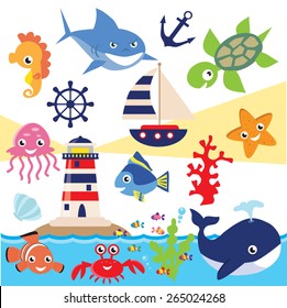 Sea vector illustration