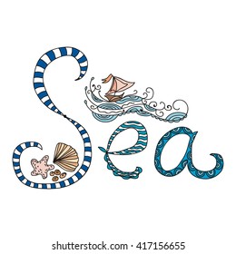 Sea vector illustration