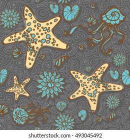 sea. Vector illustration.