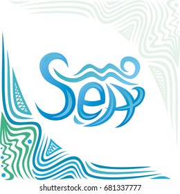 Sea. Vector illustration.