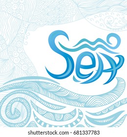 Sea. Vector illustration.