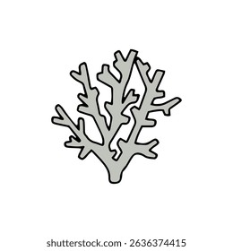 Sea vector illustration. coral cartoon
