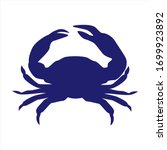 Sea ​​crab vector logo design. 