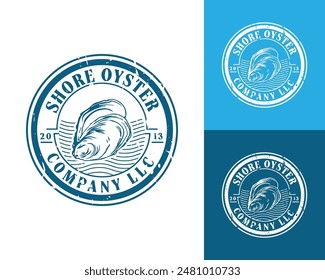 sea ​​shell vector logo. white background