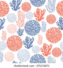 sea vector marine background with ocean elements