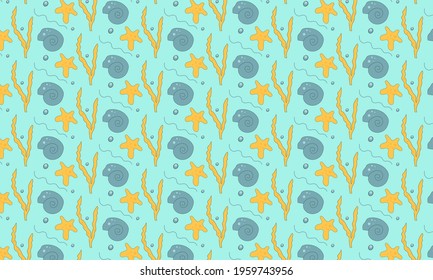 sea vector pattern art summer