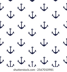 Sea Vector Patterns: Ships, Anchors, and Waves