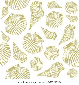 sea vector seamless pattern