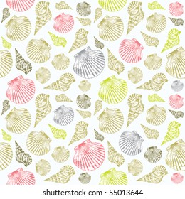 sea vector seamless pattern