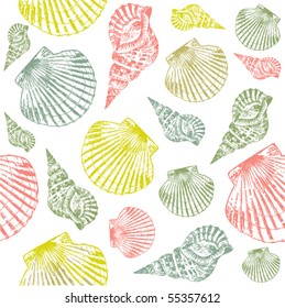 sea vector seamless pattern