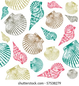 sea vector seamless pattern