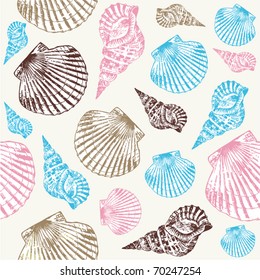 sea vector seamless pattern