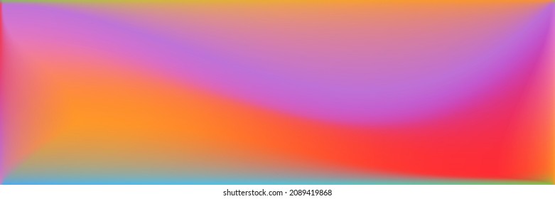 Sea Vibrant Modern Design Backdrop. Colorful Multicolor Vivid Smooth Surface Illustration. Ocean  Rainbow Blurred Background. Color Natural Wavy Gradient Mesh. Bright Water Wavy Gradient Mesh.