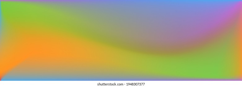 Sea Vibrant Wavy Gradient Mesh. Natural Color Wavy Gradient Mesh. Water Multicolor Colorful Smooth Surface Illustration. Bright  Rainbow Office Background. Vivid Ocean Smooth Surface Backdrop.