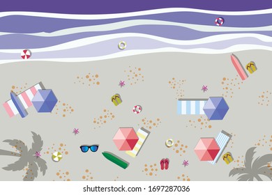 Meerblick im Sommer. Strand und Sand. Urlaub, Reisen, Urlaubskonzept. Exotische Insel