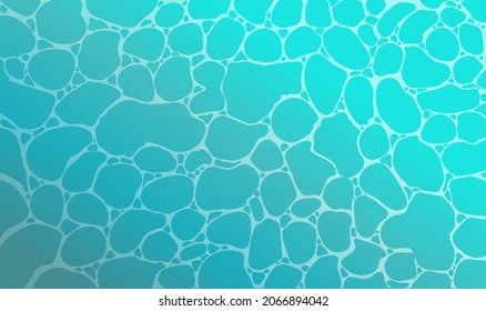 Sea water background. Ocean or swimming pool surface. Blue marine desktop. Clear water pattern. Marine theme backdrop. Vector illustration