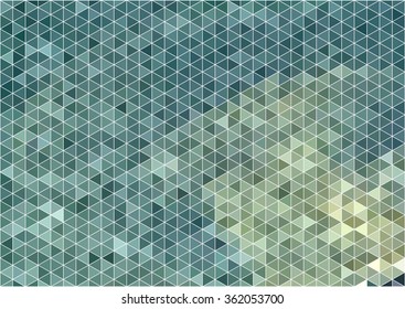 sea water color triangular seamless vector pattern background