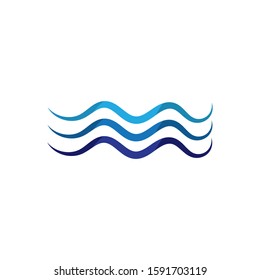 Sea Water Logo Template vector icon