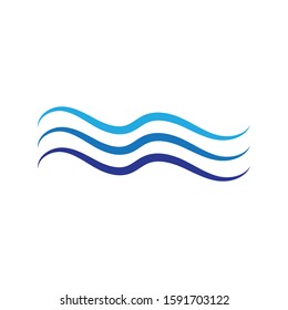 Sea Water Logo Template vector icon