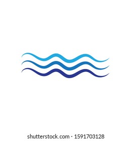 Sea Water Logo Template vector icon