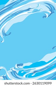 Sea Water Wave Illustration Background