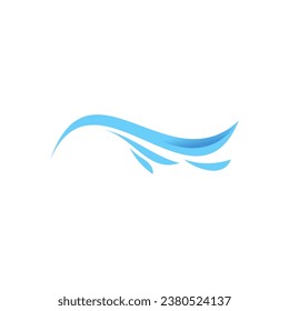 sea water wave logo design , graphic element for logo	