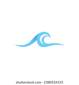 sea water wave logo design , graphic element for logo