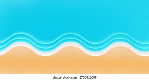Sea wave blue summer background