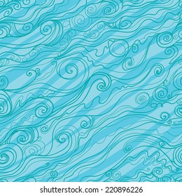 Sea wave doodle