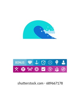 Sea wave icon