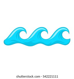 Sea wave icon. Cartoon illustration of sea wave vector icon for web design