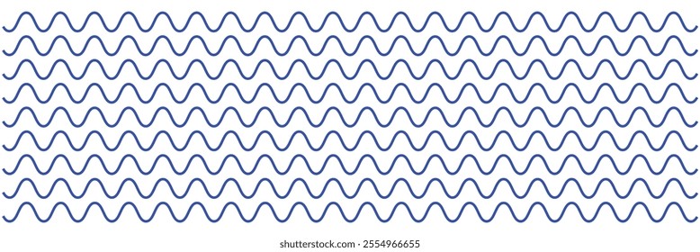  
Sea wave icon set. Set of thin line waves. Various wave water lake river. Water logo, line ocean symbol in vector flat style. Seamless abstract line pattern. Water outline symbol. 