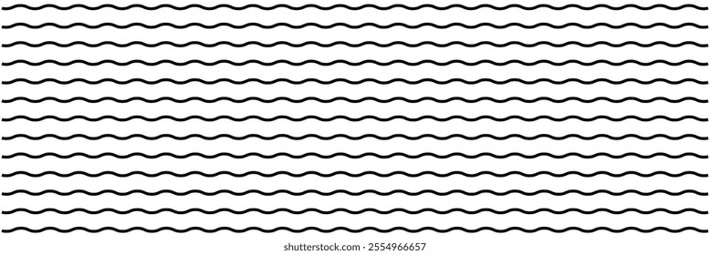  
Sea wave icon set. Set of thin line waves. Various wave water lake river. Water logo, line ocean symbol in vector flat style. Seamless abstract line pattern. Water outline symbol. 