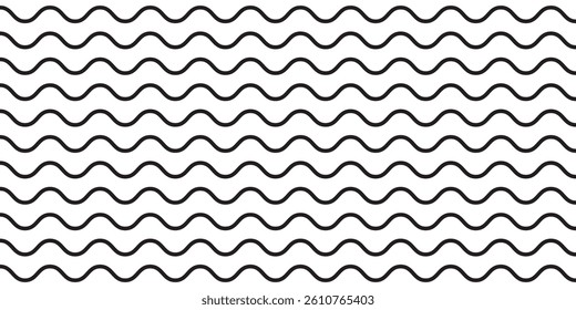  
Sea wave icon set. Set of thin line waves. Various wave water lake river. Water logo, line ocean symbol in vector flat style. Seamless abstract line pattern. Water outline symbol. 