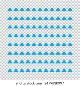 Sea wave icon set. Water logo, line ocean symbol in vector flat.Set of thin line waves vector, collection. 