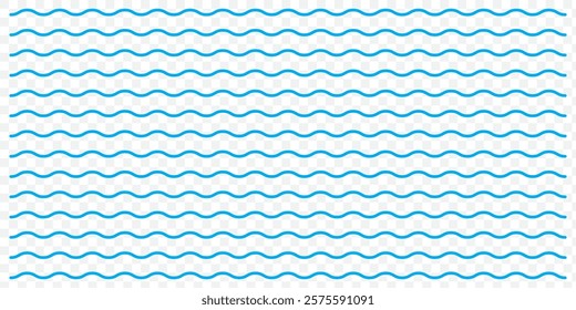 Sea wave icon set. Water logo, line ocean symbol in vector flat. EPS 10.