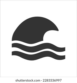 Sea wave icon, Vector Graphics