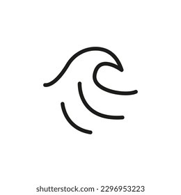 Sea wave icon. Vector graphics