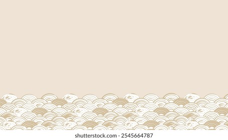 Sea Wave Japanese Background Clip Arts