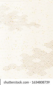 Sea wave Japanese pattern background